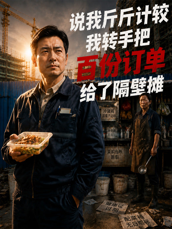 说我斤斤计较，我转手把百份订单给了隔壁摊