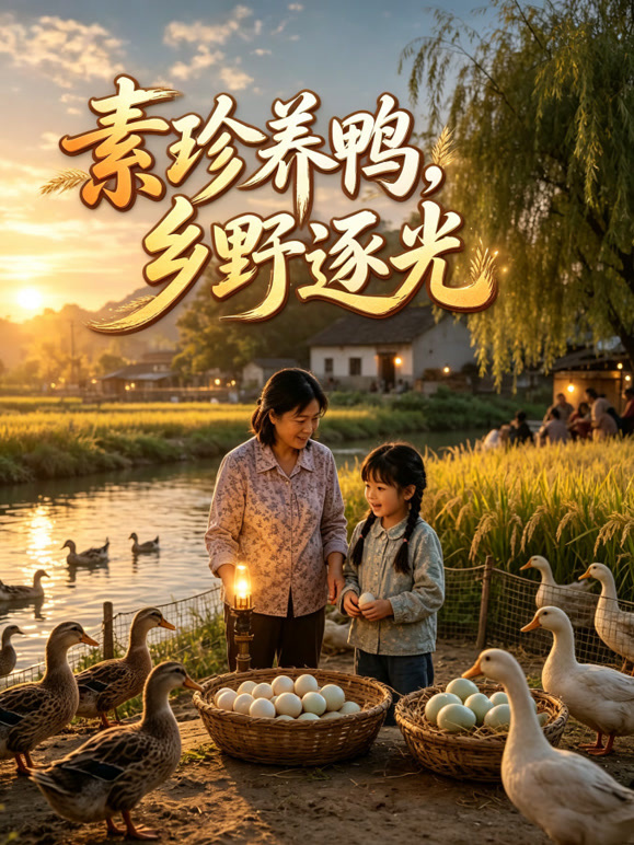 素珍养鸭，乡野逐光