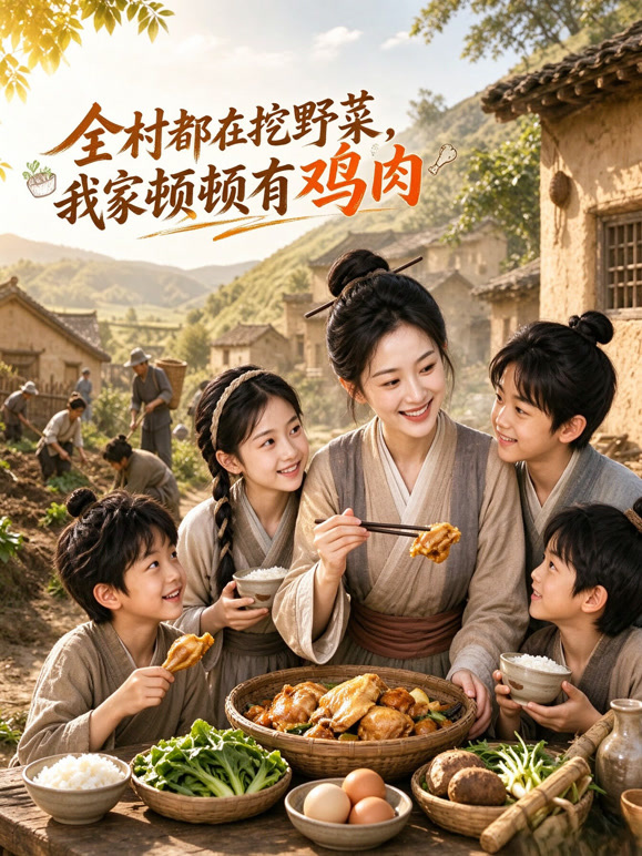 全村都在挖野菜，我家顿顿有鸡肉