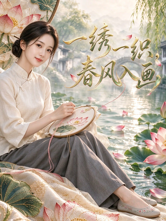 一绣一织，春风入画