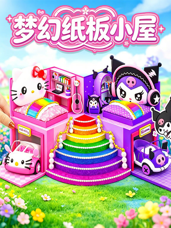 梦幻纸板小屋