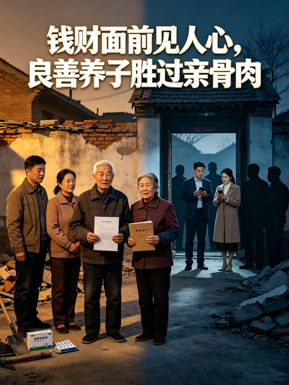 钱财面前见人心，良善养子胜过亲骨肉