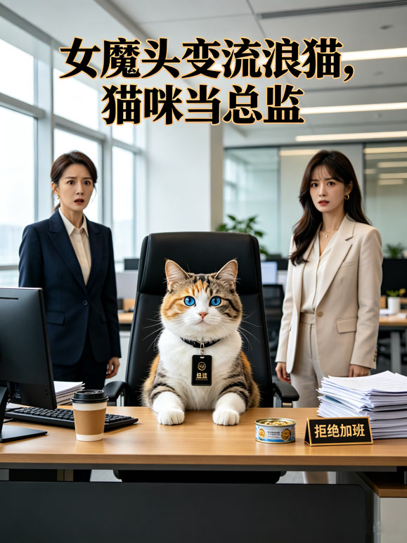 女魔头变流浪猫，猫咪当总监