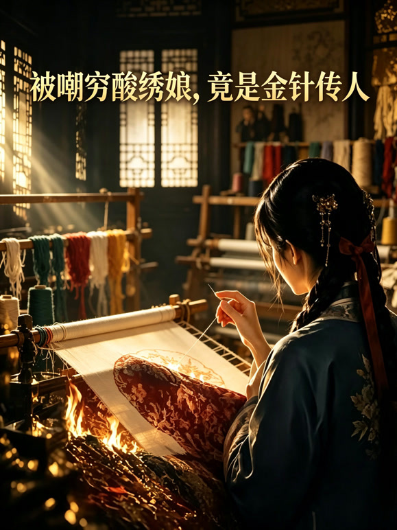 被嘲穷酸绣娘，竟是金针传人