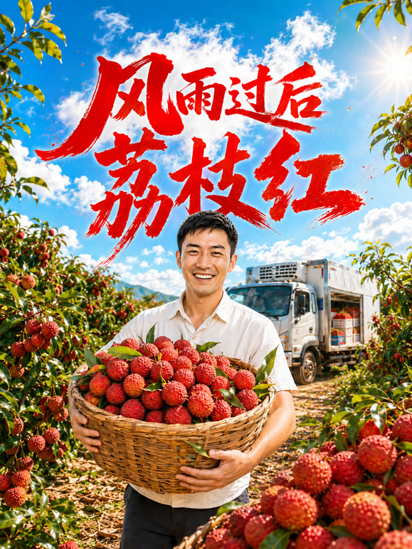 风雨过后荔枝红