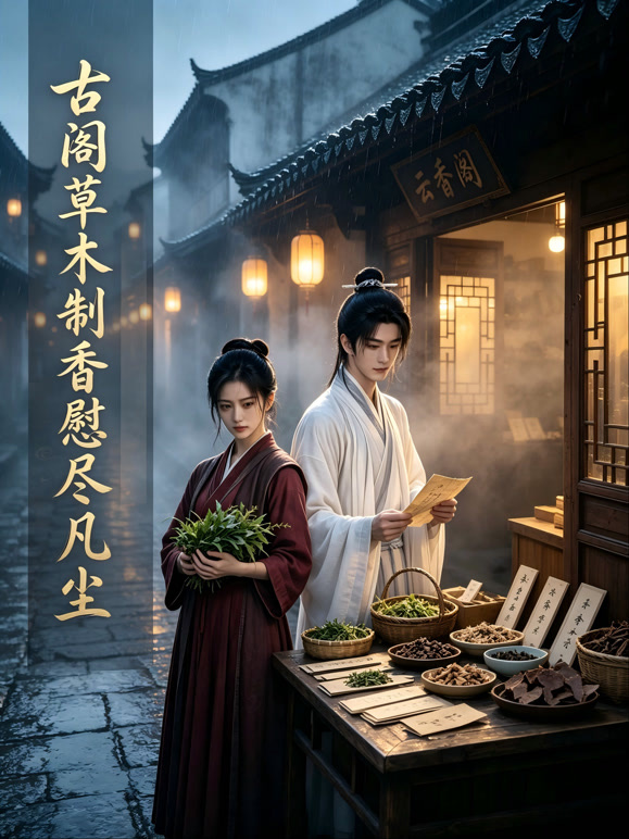 古阁草木制香慰尽凡尘