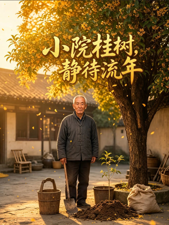 小院桂树，静待流年