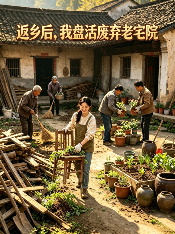 返乡后，我盘活废弃老宅院