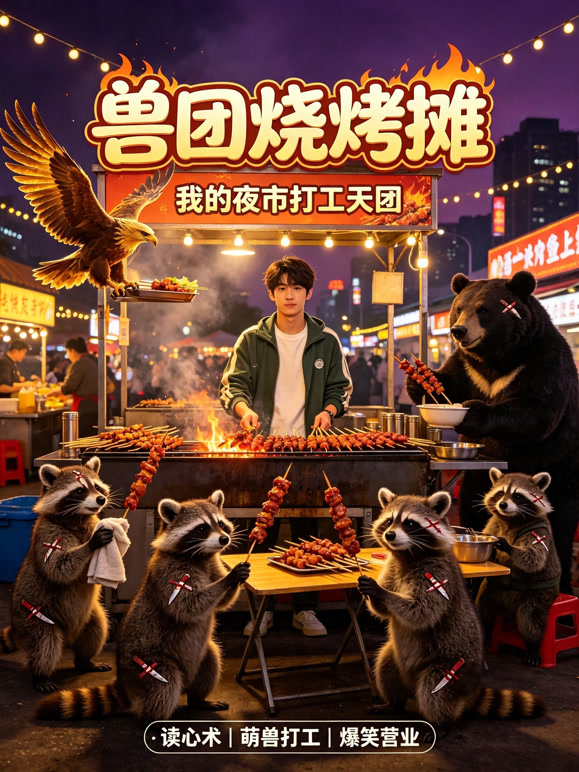 兽团烧烤摊
