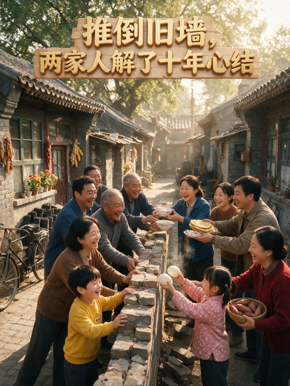推倒旧墙，两家人解了十年心结
