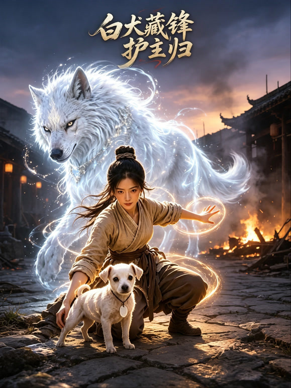 白犬藏锋护主归