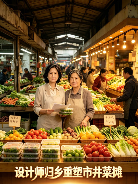 设计师归乡重塑市井菜摊