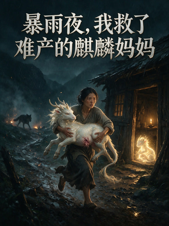 暴雨夜，我救了难产的麒麟妈妈