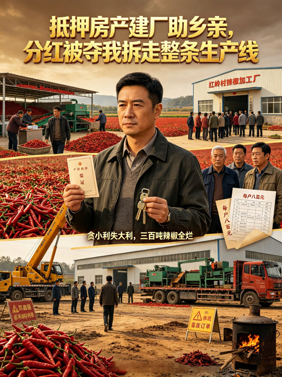 抵押房产建厂助乡亲，分红被夺我拆走整条生产线