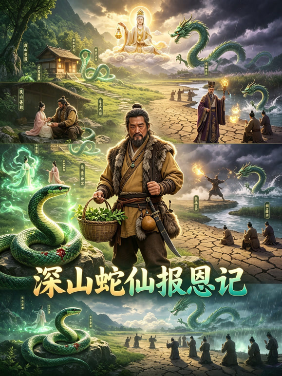 深山蛇仙报恩记