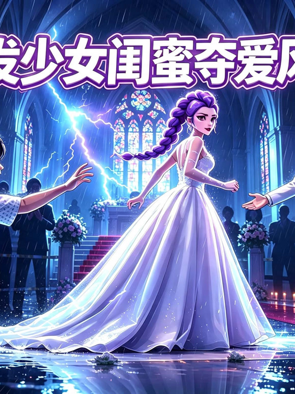 紫发少女闺蜜夺爱风波