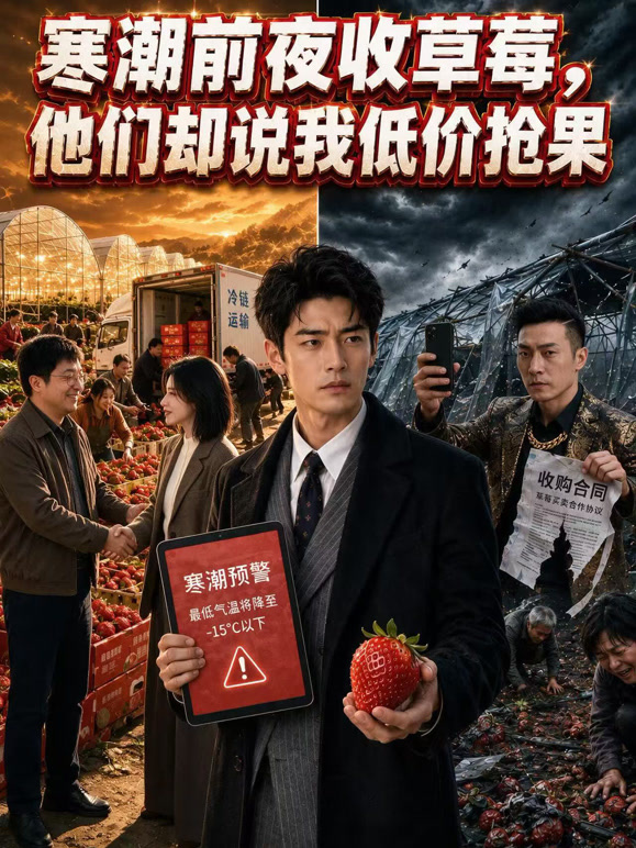 寒潮前夜收草莓，他们却说我低价抢果