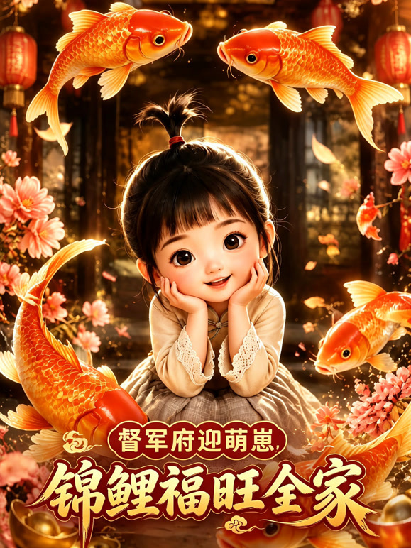 督军府迎萌崽，锦鲤福旺全家