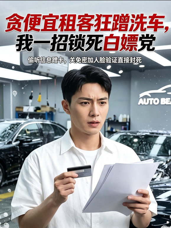 贪便宜租客狂蹭洗车，我一招锁死白嫖党