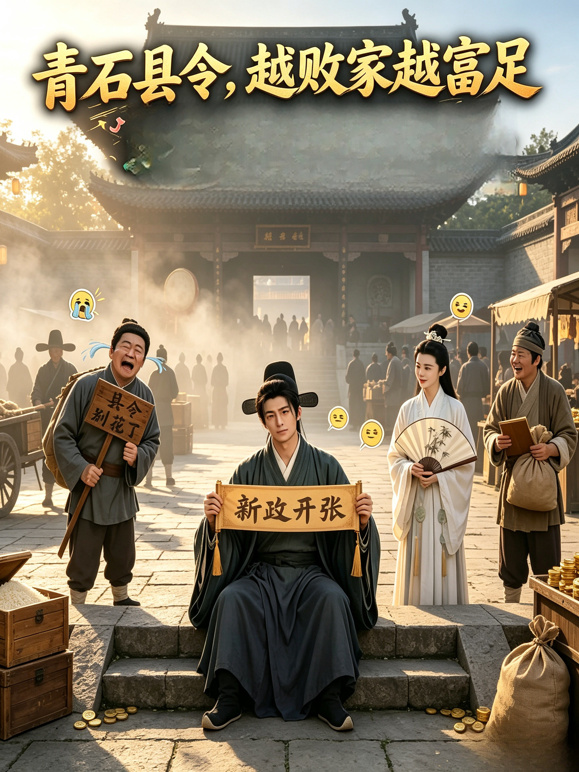 青石县令，越败家越富足