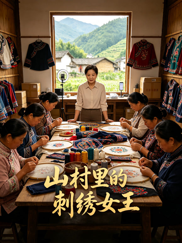 山村里的刺绣女王