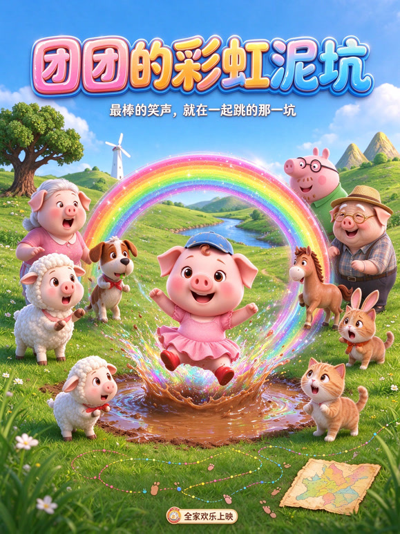 团团的彩虹泥坑