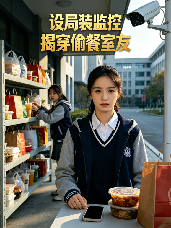 设局装监控，揭穿偷餐室友