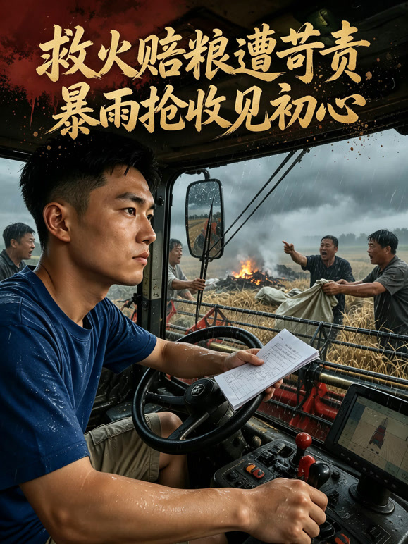 救火赔粮遭苛责，暴雨抢收见初心