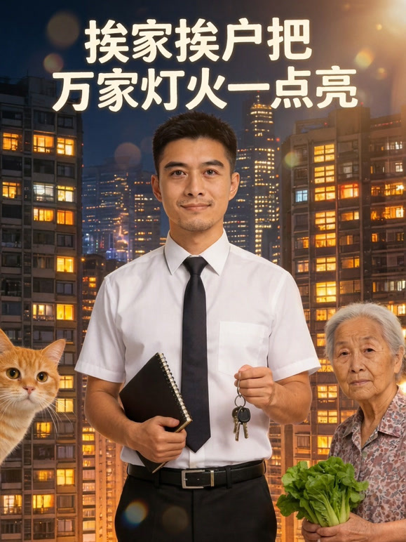 挨家挨户把万家灯火一一点亮