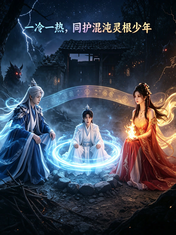 《一冷一热，同护混沌灵根少年》