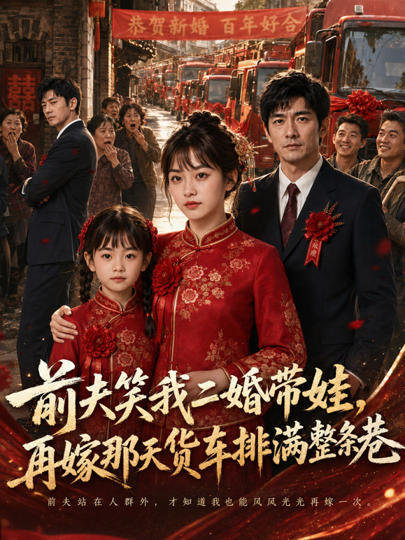 前夫笑我二婚带娃,再嫁那天货车排满整条巷