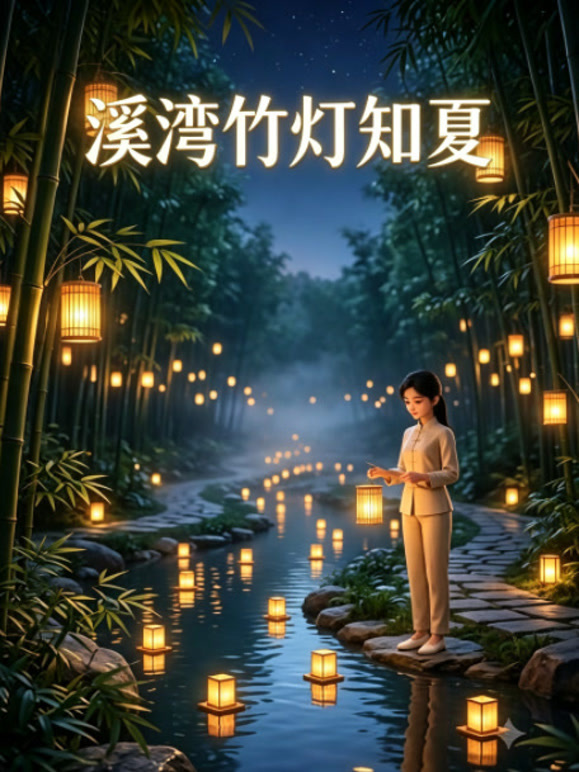 溪湾竹灯知夏