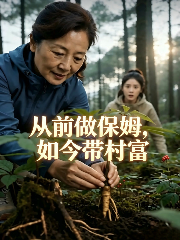 从前做保姆，如今带村富