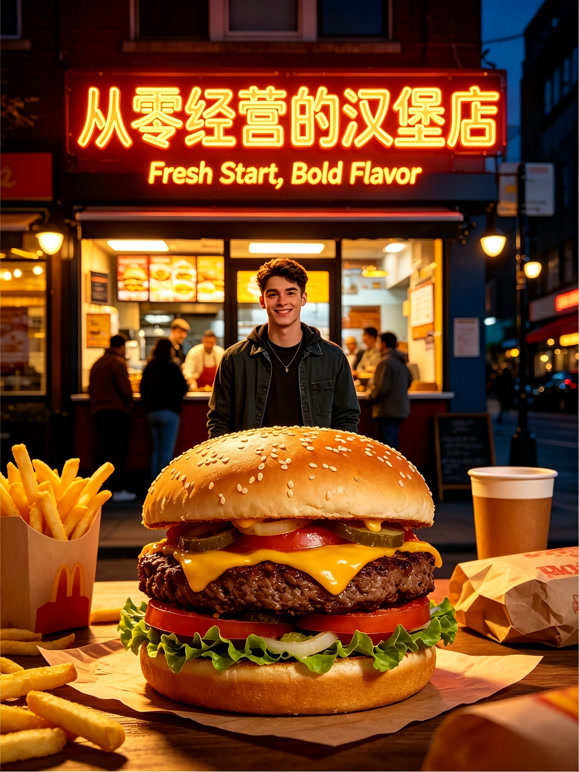 从零经营的汉堡店