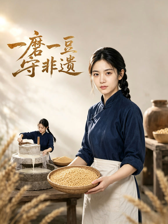一磨一豆守非遗