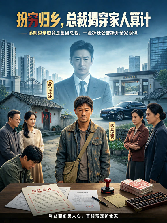 扮穷归乡，总裁揭穿家人算计