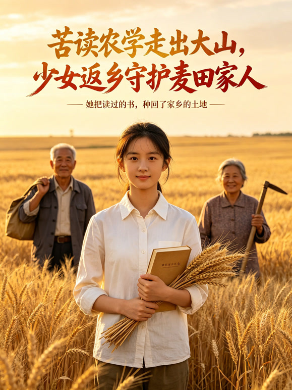 苦读农学走出大山，少女返乡守护麦田家人
