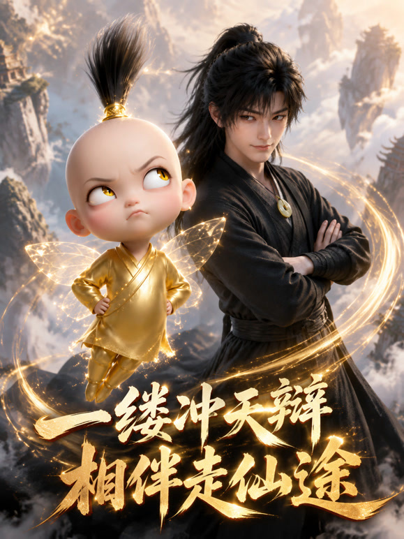 一缕冲天辫，相伴走仙途