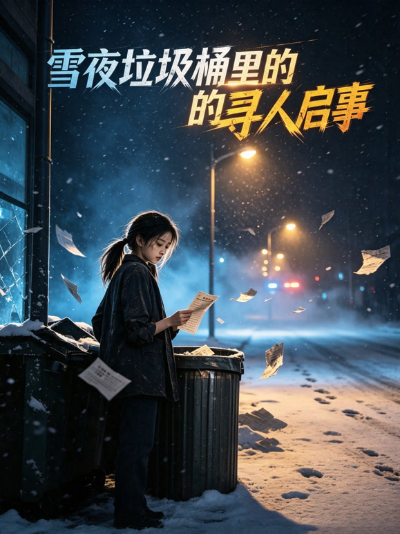 雪夜垃圾桶里的寻人启事