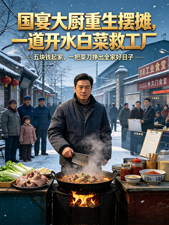 国宴大厨重生摆摊，一道开水白菜救工厂