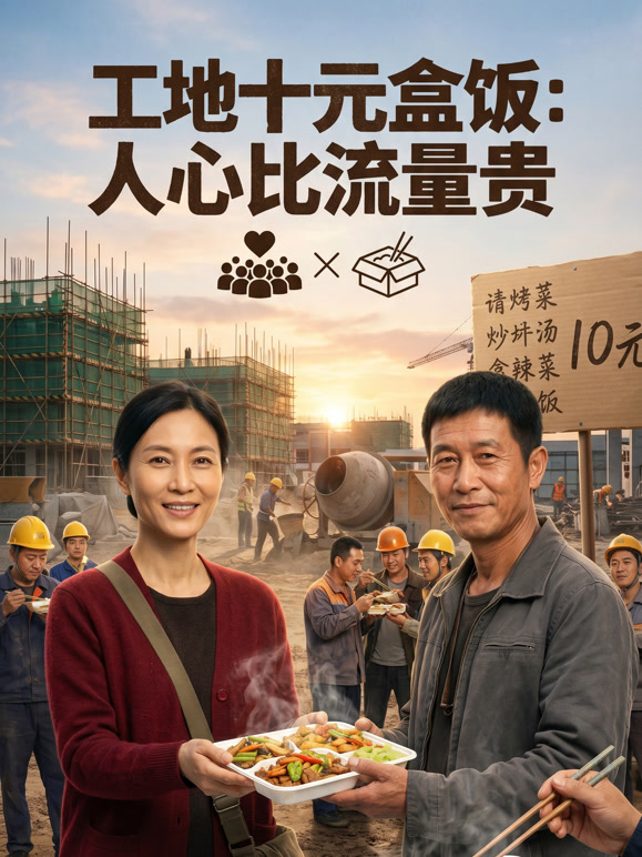工地十元盒饭：人心比流量贵