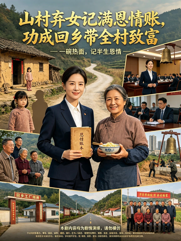 山村弃女记满恩情账，功成回乡带全村致富
