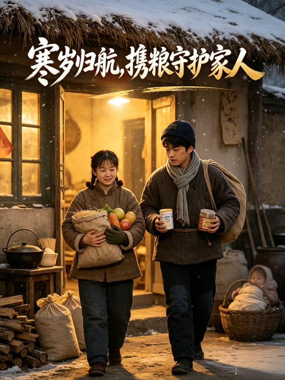 寒岁归航，携粮守护家人