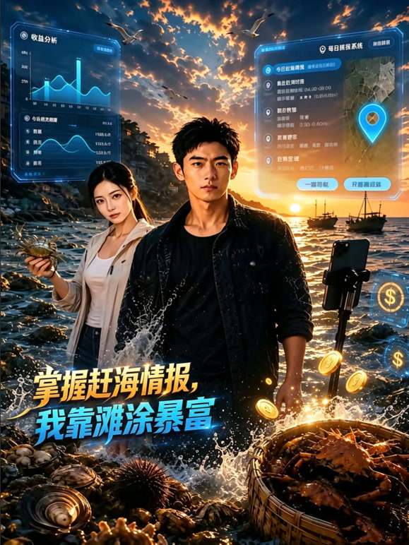 掌握赶海情报，我靠滩涂暴富