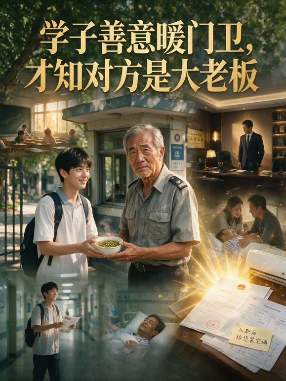 学子善意暖门卫，才知对方是大老板