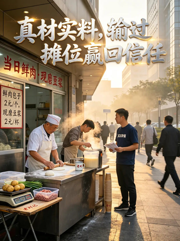 真材实料，输过摊位赢回信任