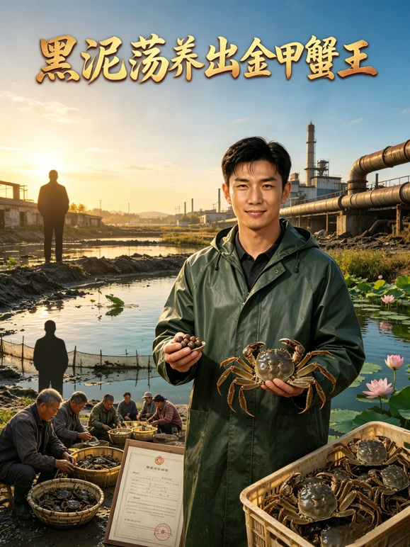 黑泥荡养出金甲蟹王