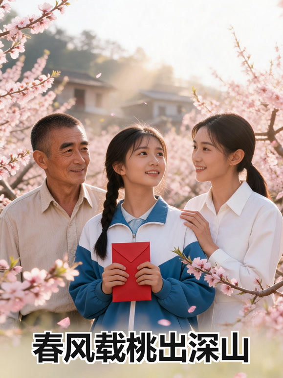 春风载桃出深山