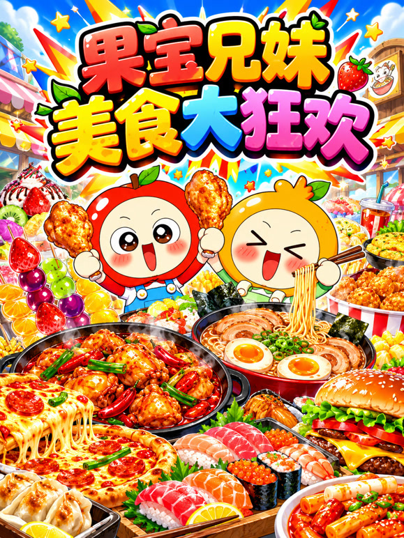 果宝兄妹美食大狂欢