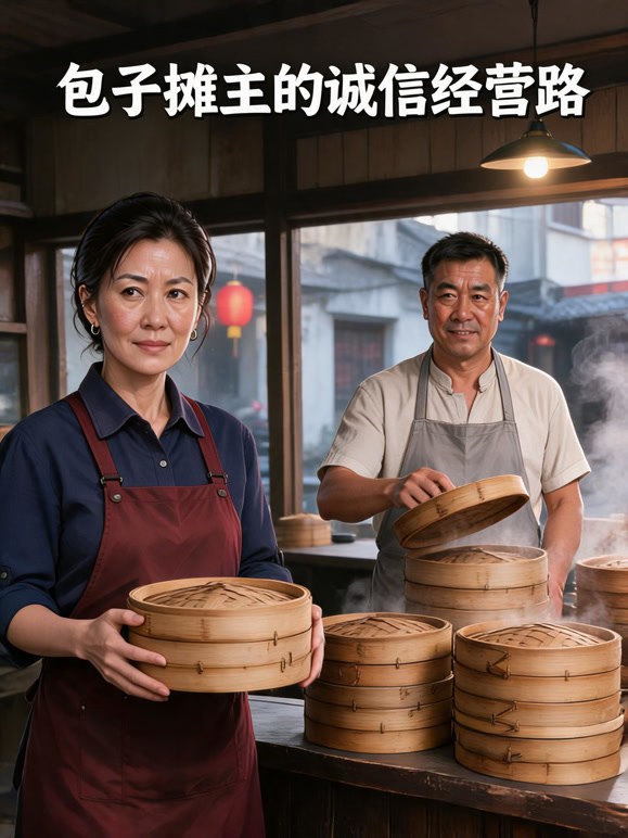 包子摊主的诚信经营路